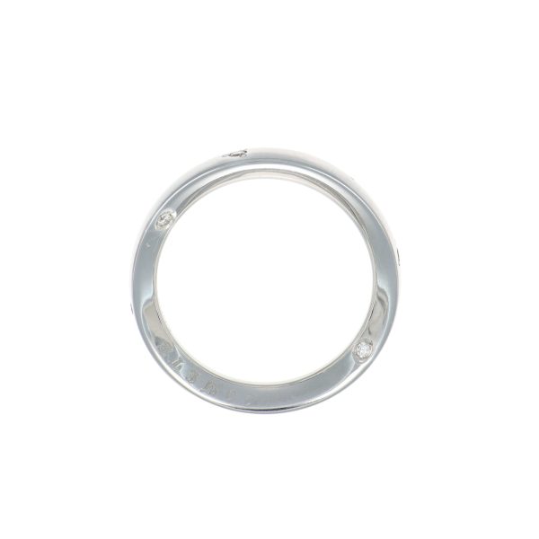 Anello oro bianco con diamanti comete