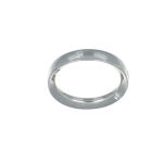 Anello oro bianco con diamanti comete