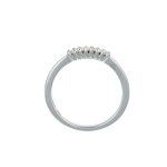 Anello oro bianco riviera con diamanti daviteedelucchi