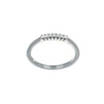Anello oro bianco riviera con diamanti daviteedelucchi
