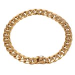 Bracciale oro giallo catena doppia