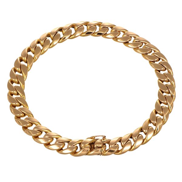 Bracciale oro giallo catena doppia