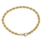 Bracciale oro giallo torcion