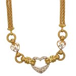 Collana tre ori con cuore