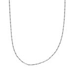 Collana oro bianco semirigida