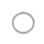 Anello oro bianco eterne con zirconi