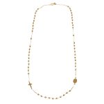 Collana oro giallo rosario