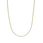 Collana oro giallo satinata sottile