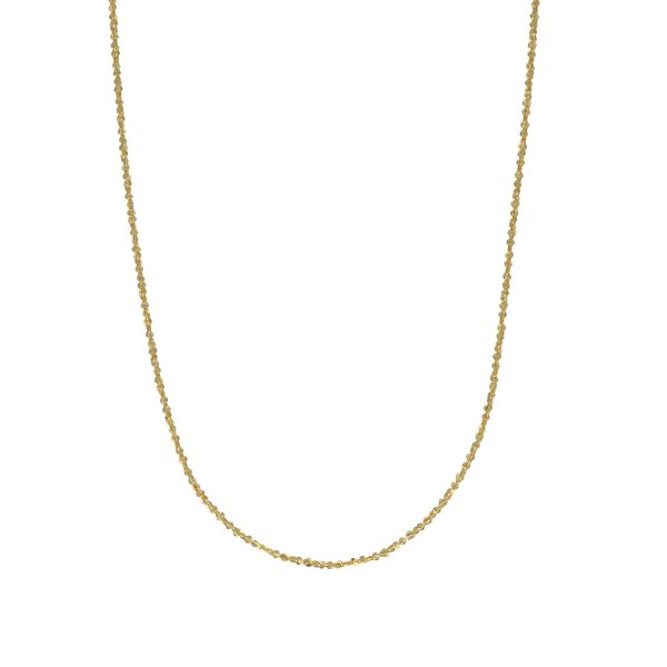 Collana oro giallo satinata sottile