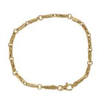 Bracciale oro giallo semirigido