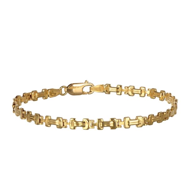 Bracciale oro giallo fascette semirigide