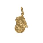 Ciondolo oro giallo dea bendata