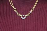 Collana tre ori con cuore