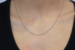 Collana oro bianco sfere sfaccettate