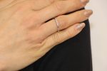 Anello oro bianco riviera con diamanti daviteedelucchi