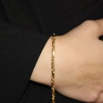 Bracciale oro giallo semirigido