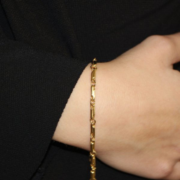 Bracciale oro giallo semirigido