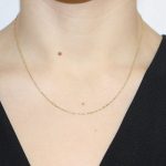 Collana oro giallo satinata sottile