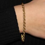 Bracciale oro giallo torcion