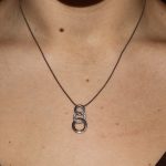 Collana oro bianco con diamanti re carlo