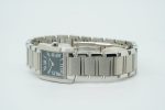 Cartier Tank Française Quartz W51026Q3 25x20mm 05/01/2004 Silver Dial 7379U