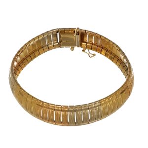 Bracciale tre ori satinato semirigido