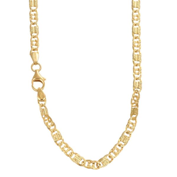 COLLANA ORO GIALLO CATENA LAVORATA