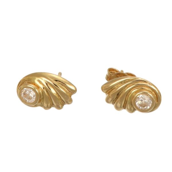 ORECCHINI ORO GIALLO  CON ZIRCONE