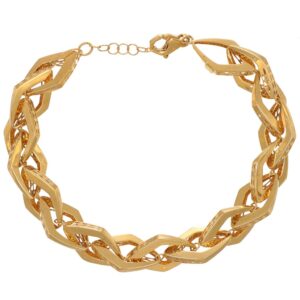 BRACCIALE ORO GIALLO 750 LAVORATO ROMBI