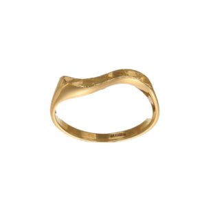 Anello oro giallo onda