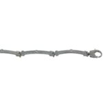 BRACCIALE ORO BIANCO FASCETTE SEMIRIGIDE