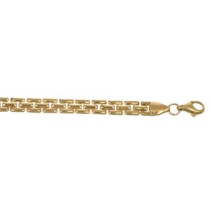 BRACCIALE ORO GIALLO MAGLIA PIATTA