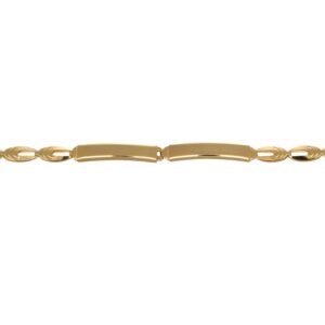 BRACCIALE ORO GIALLO CON FASCETTE CENTRALI