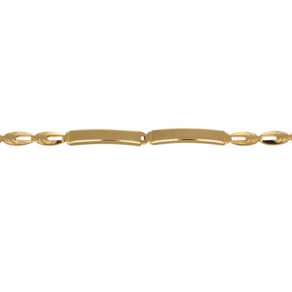 BRACCIALE ORO GIALLO CON FASCETTE CENTRALI
