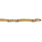 BRACCIALE DUE ORI FASCETTE SEMIRIGIDE