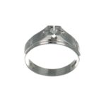 ANELLO ORO BIANCO SOLITARIO CON DIAMANTE
