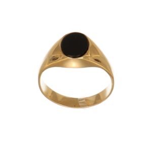 ANELLO ORO GIALLO CON ONICE