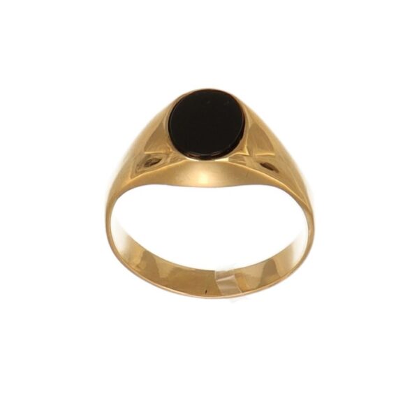 ANELLO ORO GIALLO CON ONICE