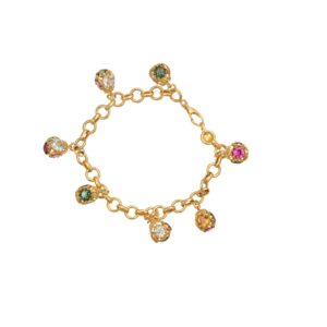 BRACCIALE ORO GIALLO CON CIONDOLO EMOZIONI