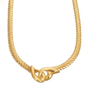 Collana oro giallo snake